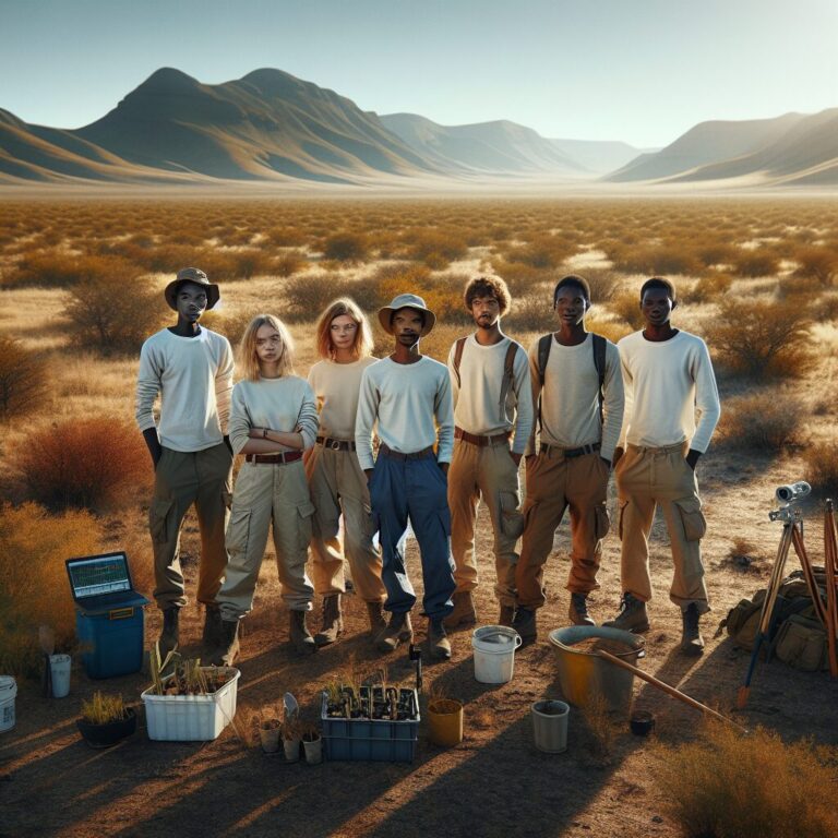 Portraits de jeunes leaders de la environnement au Namibie