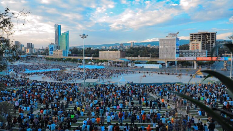 Vue d'Addis-Abeba, capitale économique de l'Éthiopie