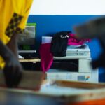 Professionnels au travail at Dakar, Sénégal