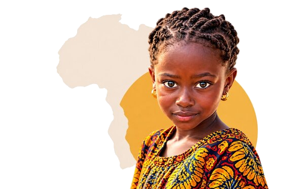 Jeune fille en tenue traditionnelle africaine