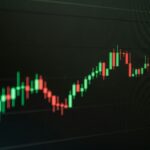 Stock market chart in upward trend - illustration